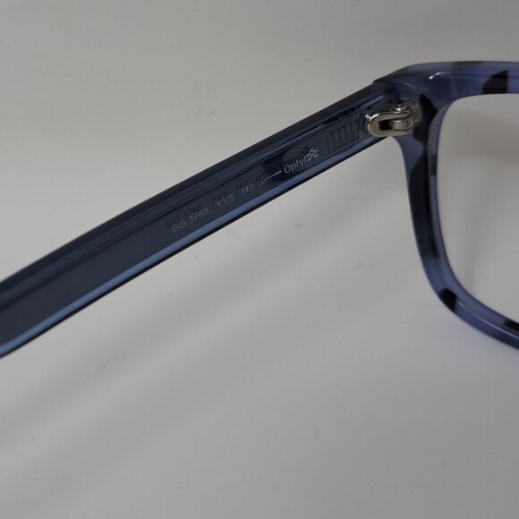 Gucci Eye Glasses Frames Blue Black Italy Square GG 3765 YV5 53mm 53-15-140 - Picture 4 of 16